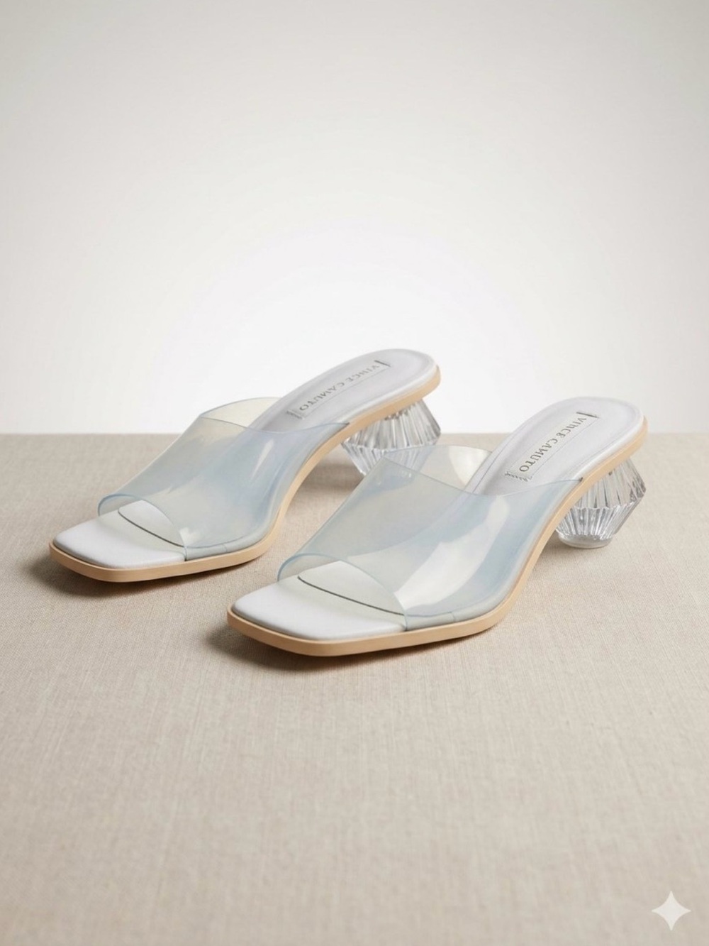 Imagine Vince Camuto Blue Lucite Leeya Mule - Size 10